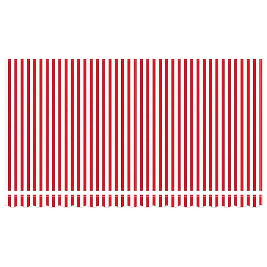 Cadre d'auvent Rouge et Blanc 400 x 200 cm - 6
