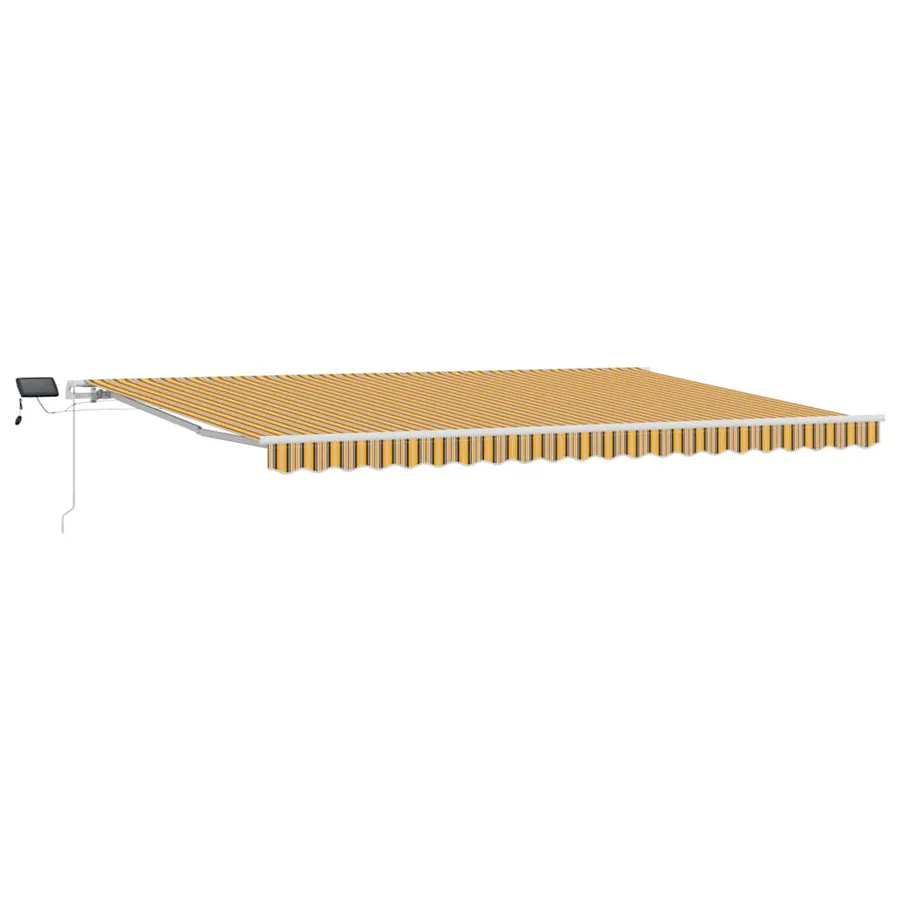 Auvent rétractable Multicolore 500 × 300 cm Tissu et Aluminium - 2