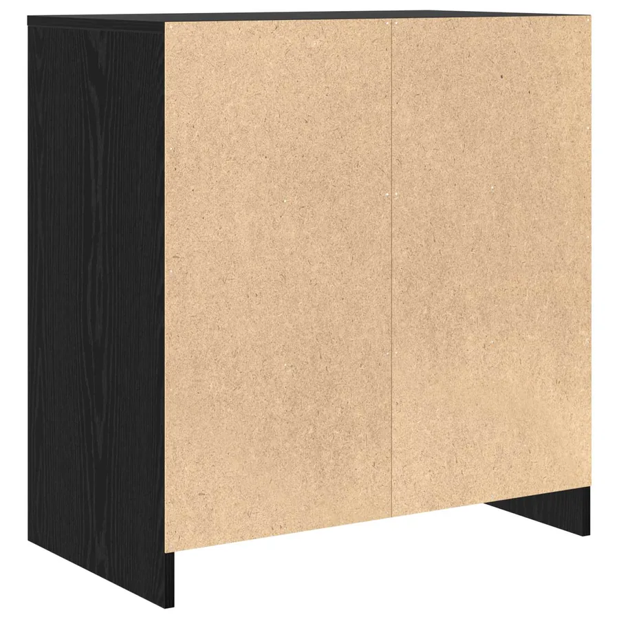 Buffet Noir 70 x 41 x 75 cm Bois d'ingénierie - 7