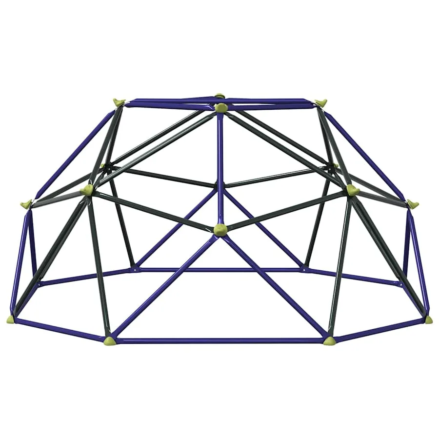 Dôme d'escalade pour enfants Bleu 8FT sans toboggan Acier - 4