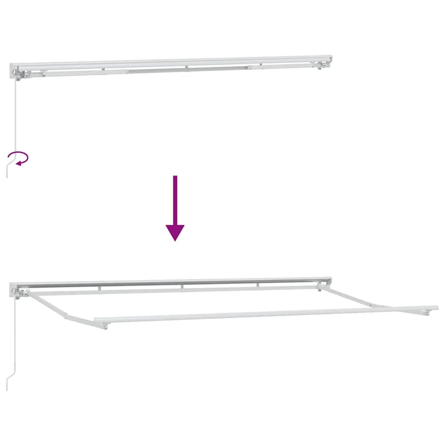 Cadre d'auvent Multicolore 400 x 200 cm - 9
