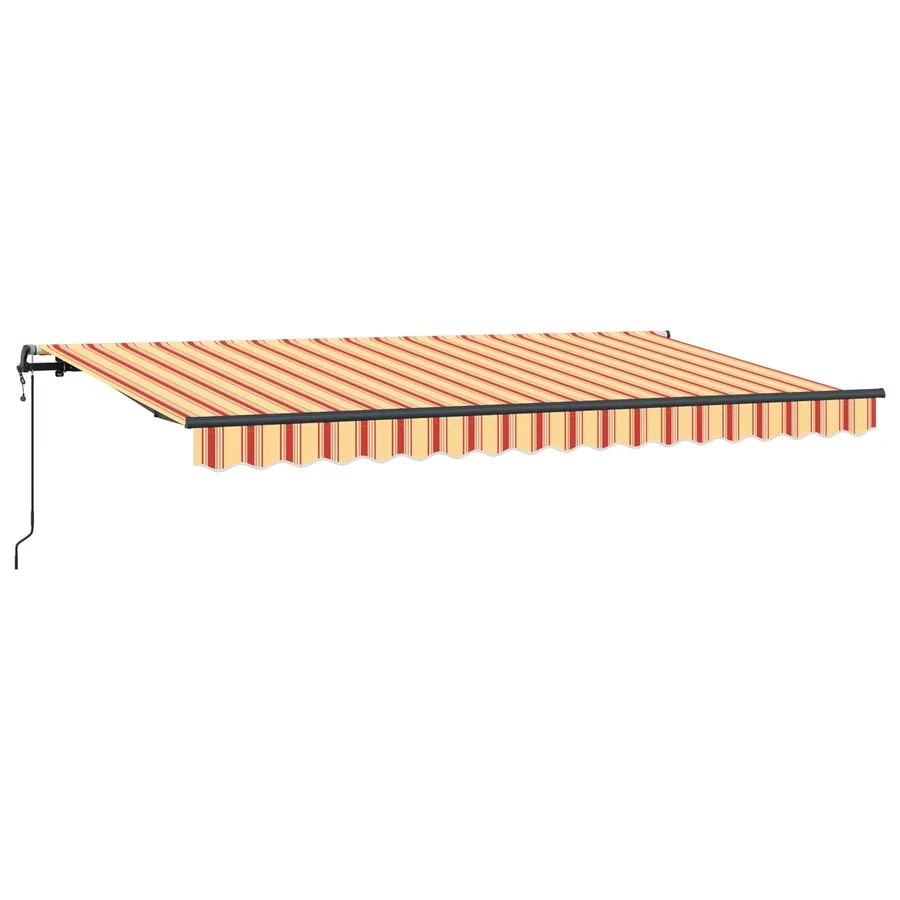 Auvent Rétractable Jaune 400 x 200 cm tissu - 2