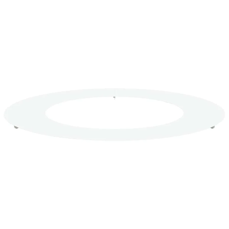 adapté pour anneau d'arbre plat Blanc Ø50/80 cm Acier - 2