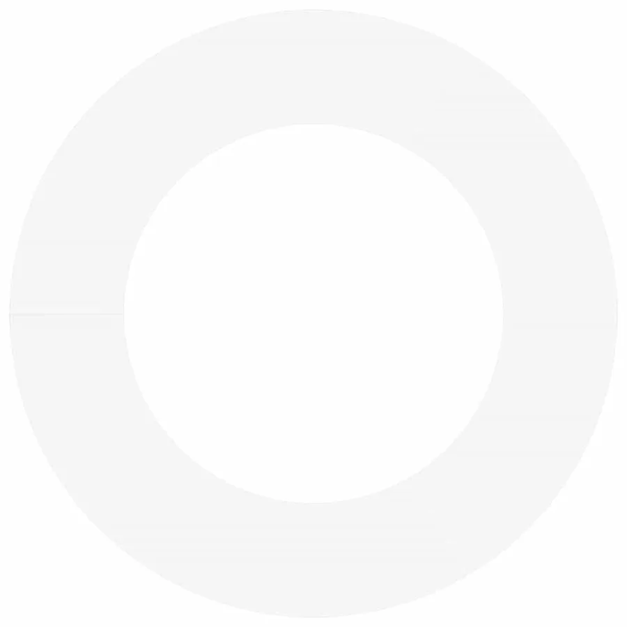 adapté pour anneau d'arbre plat Blanc Ø50/80 cm Acier - 5