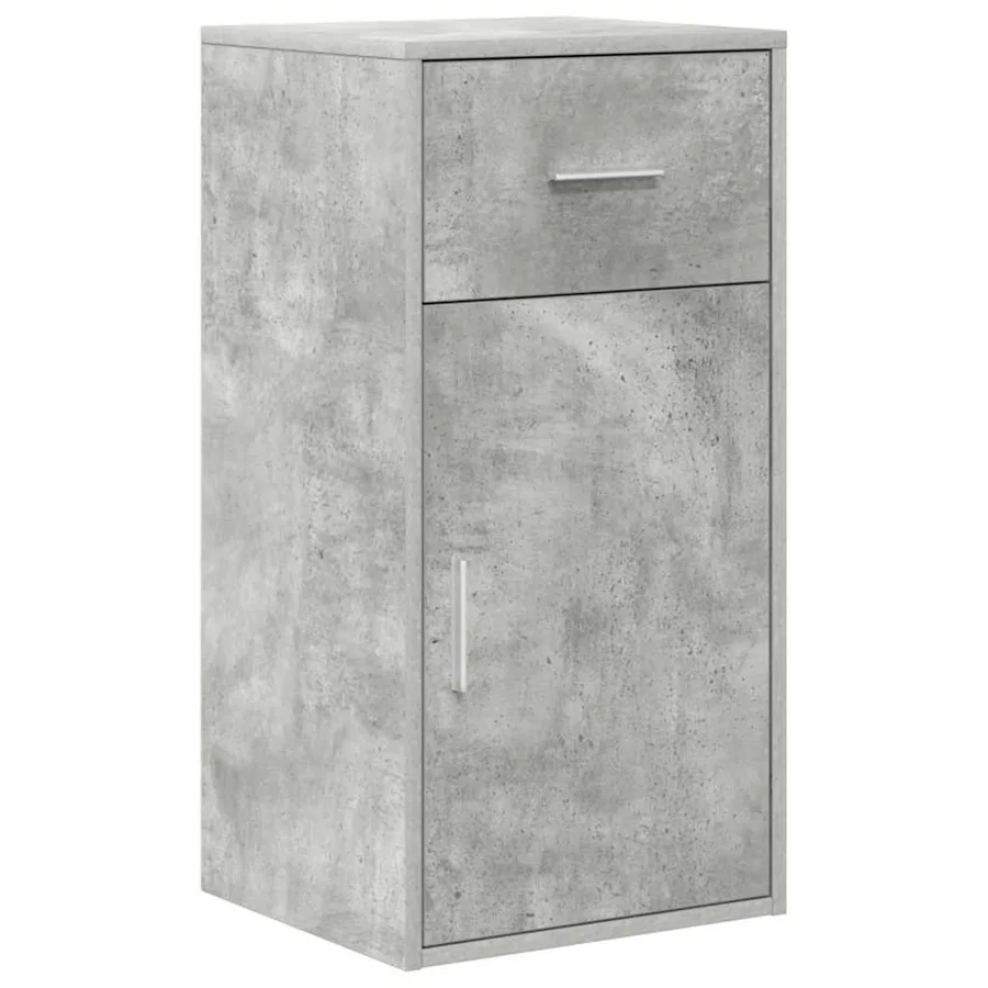Buffet avec tiroir Gris béton 38 x 34 x 75 cm - 2