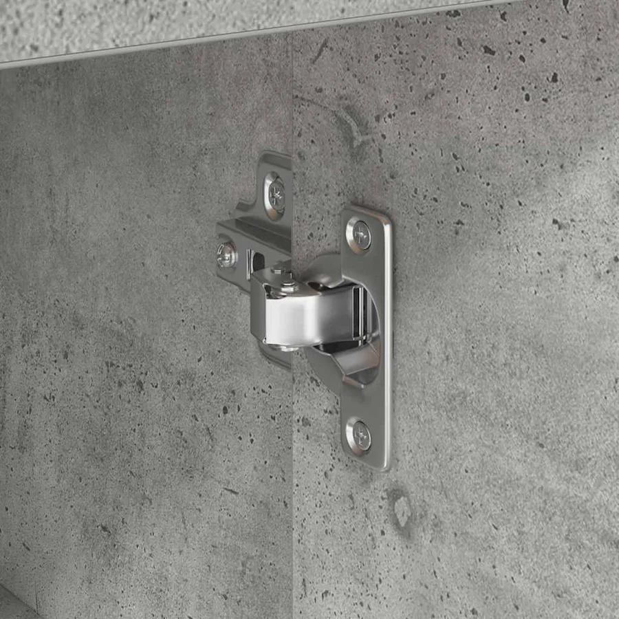 Buffet avec tiroir Gris béton 38 x 34 x 75 cm - 8