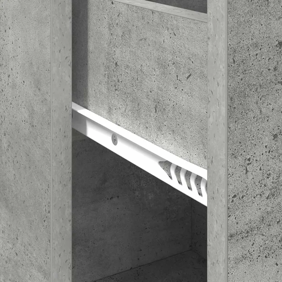 Buffet avec tiroir Gris béton 38 x 34 x 75 cm - 9
