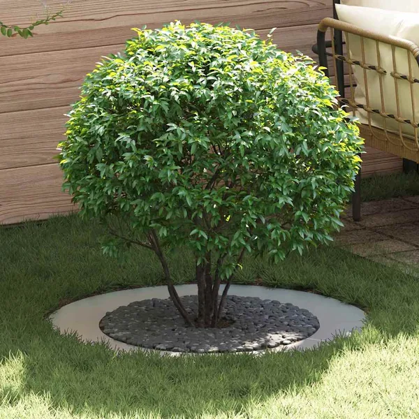adapté pour anneaux d'arbre plats 5 pc Argent Ø60/90 cm