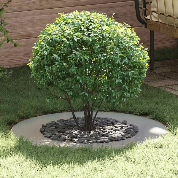 adapté pour anneaux d'arbre plats 5 pc Argent Ø50/80 cm
