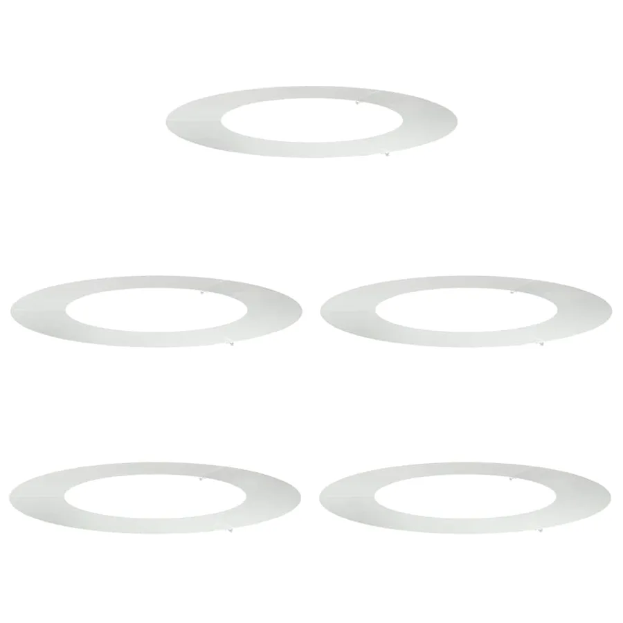 adapté pour anneaux d'arbre plats 5 pc Argent Ø50/80 cm - 2