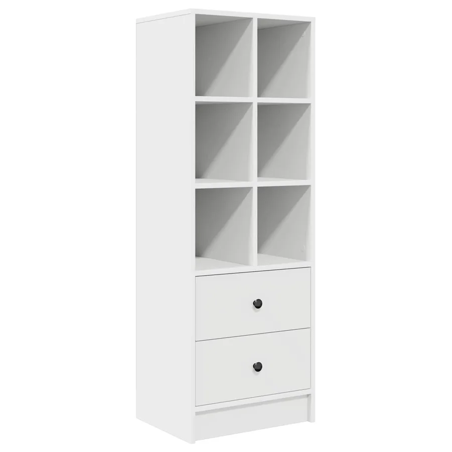 Haut Armoire avec tiroir Blanc 45,5 x 34 x 127 cm - 2