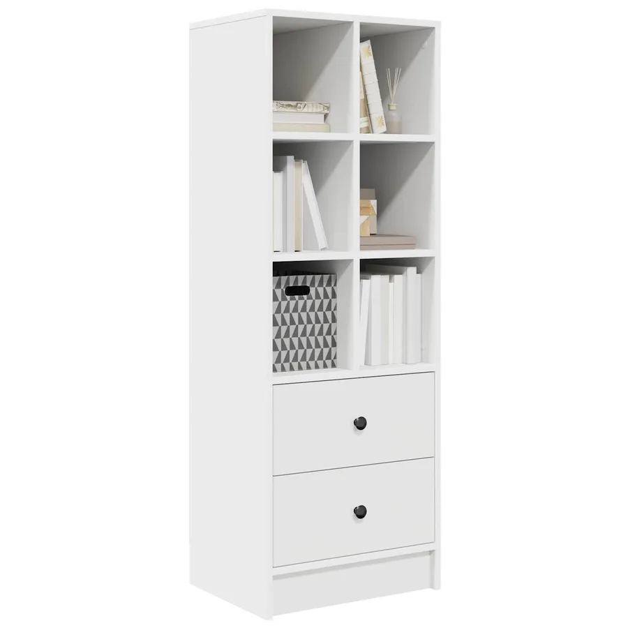 Haut Armoire avec tiroir Blanc 45,5 x 34 x 127 cm - 3