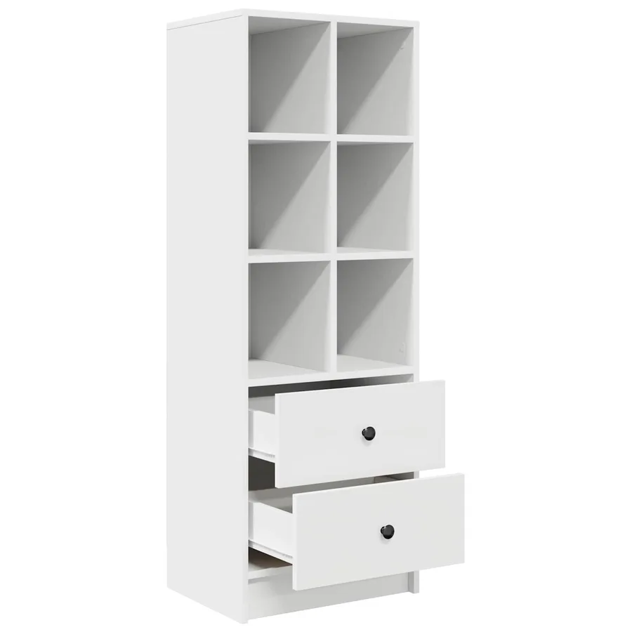 Haut Armoire avec tiroir Blanc 45,5 x 34 x 127 cm - 5