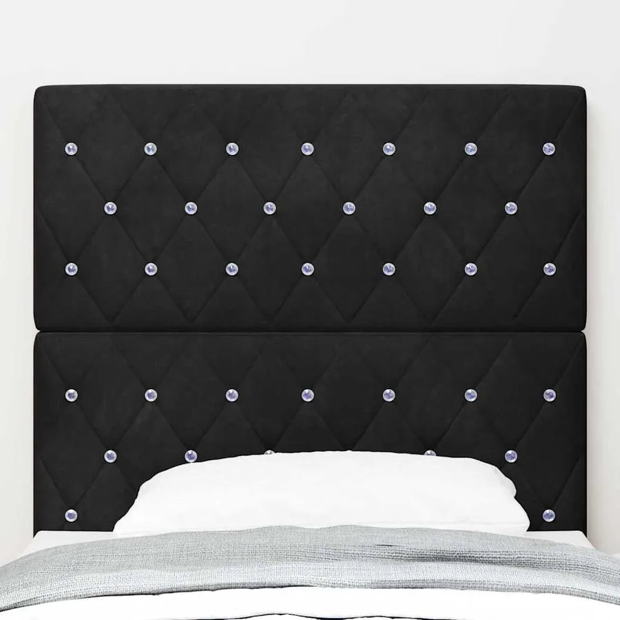 Tête de lit Noir 100 cm Velours - 3