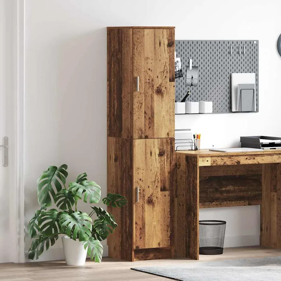 Haut Armoire Bois ancien 35 x 39 x 168 cm