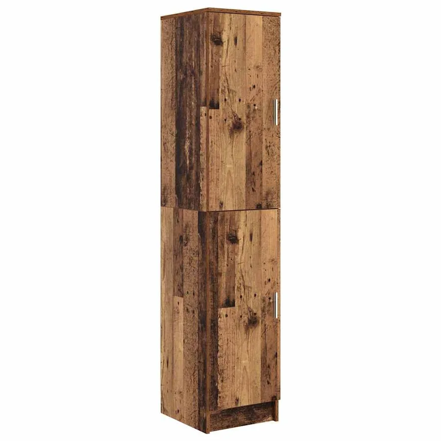 Haut Armoire Bois ancien 35 x 39 x 168 cm - 2
