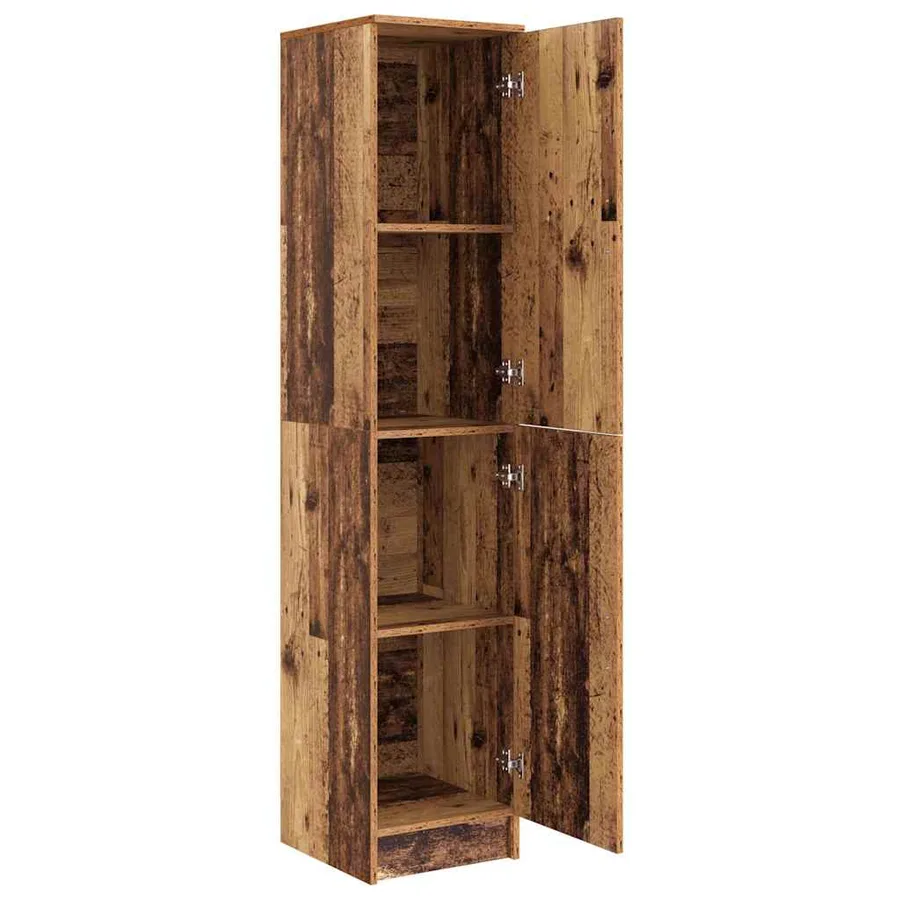 Haut Armoire Bois ancien 35 x 39 x 168 cm - 5