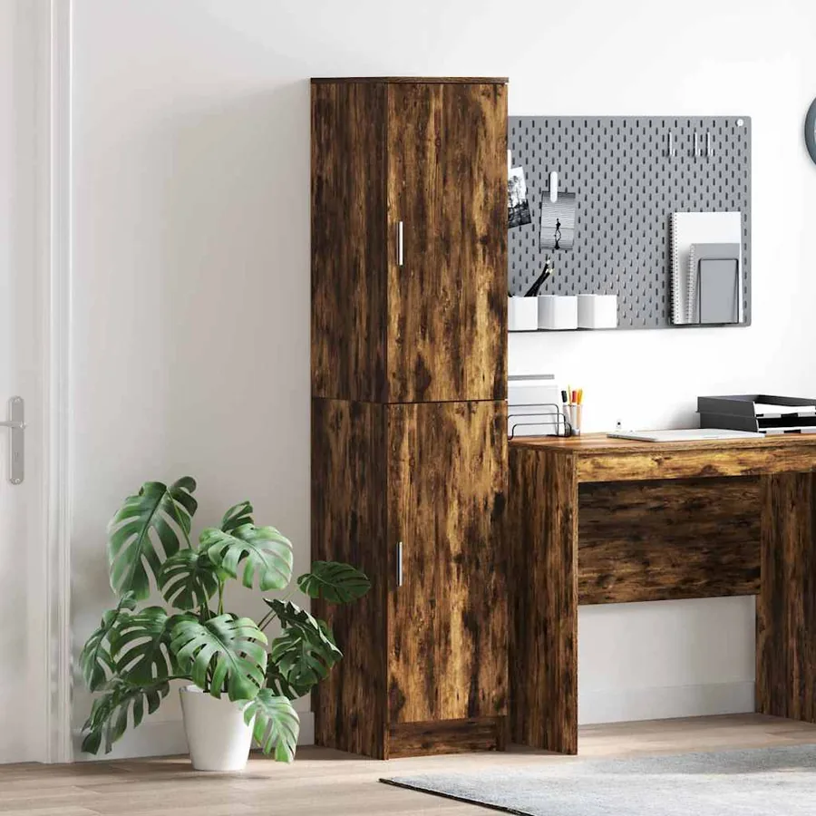 Haut Armoire Chêne fumé 35 x 39 x 168 cm