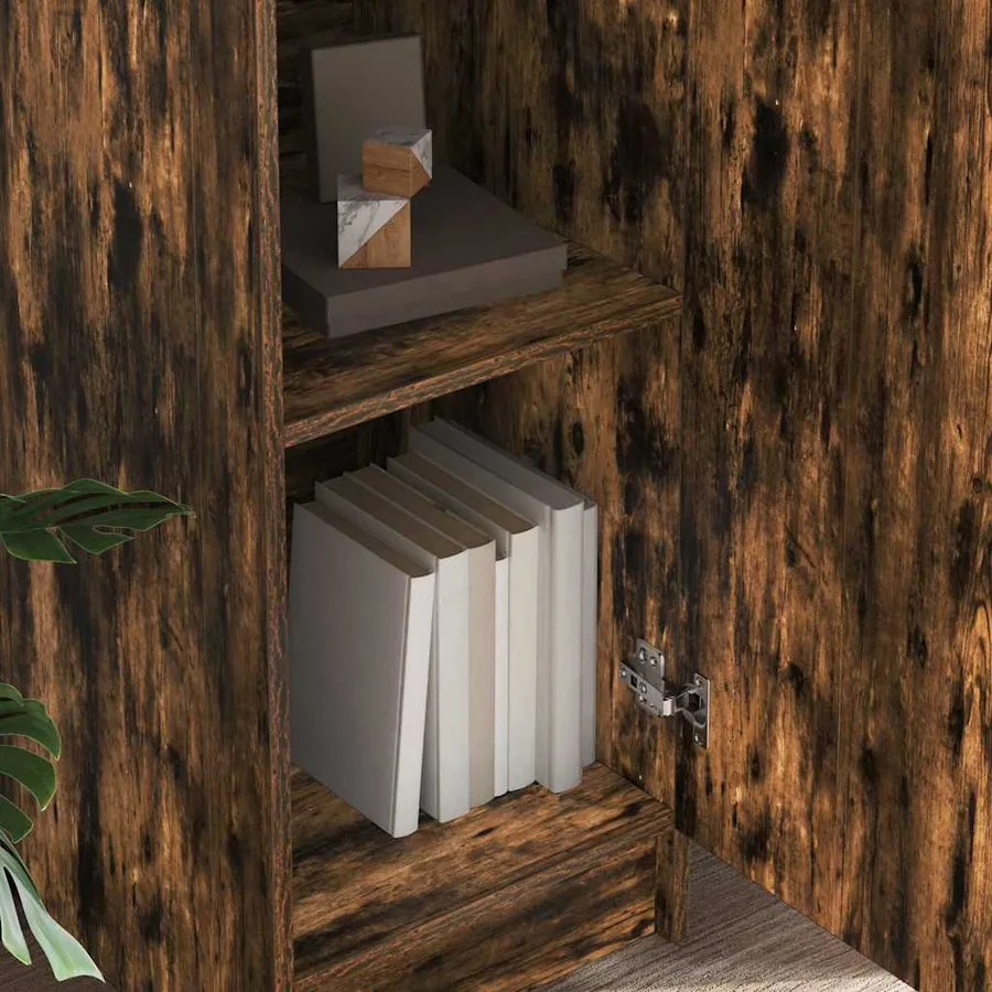 Haut Armoire Chêne fumé 35 x 39 x 168 cm - 3