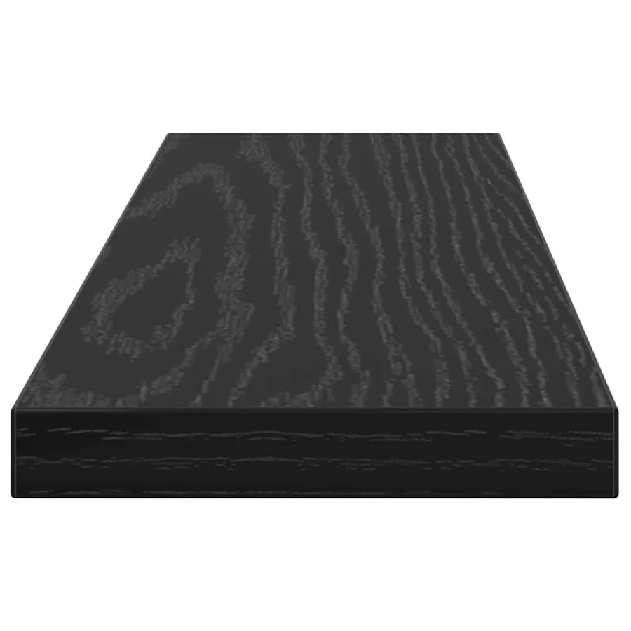 Étagère à livres 4 pcs Noir 40 x 10 x 1,5 cm Bois d'ingénierie - 6