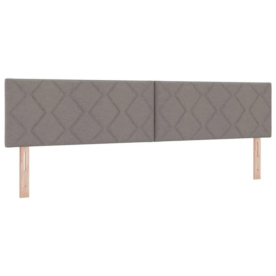 Tête de lit Taupe 200 cm tissu - 2