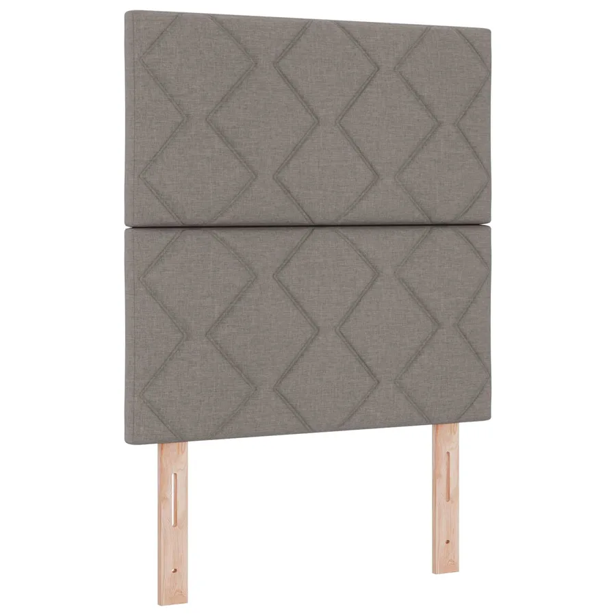 Tête de lit LED Taupe 80 cm tissu - 2