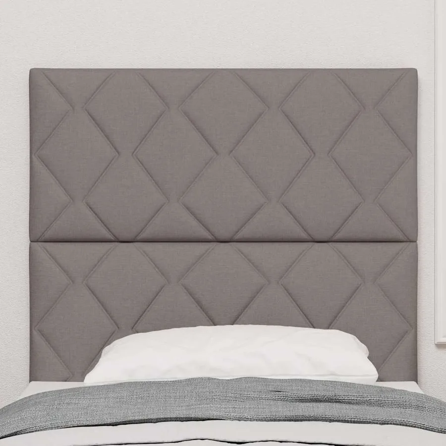 Tête de lit Taupe 100 cm tissu - 3