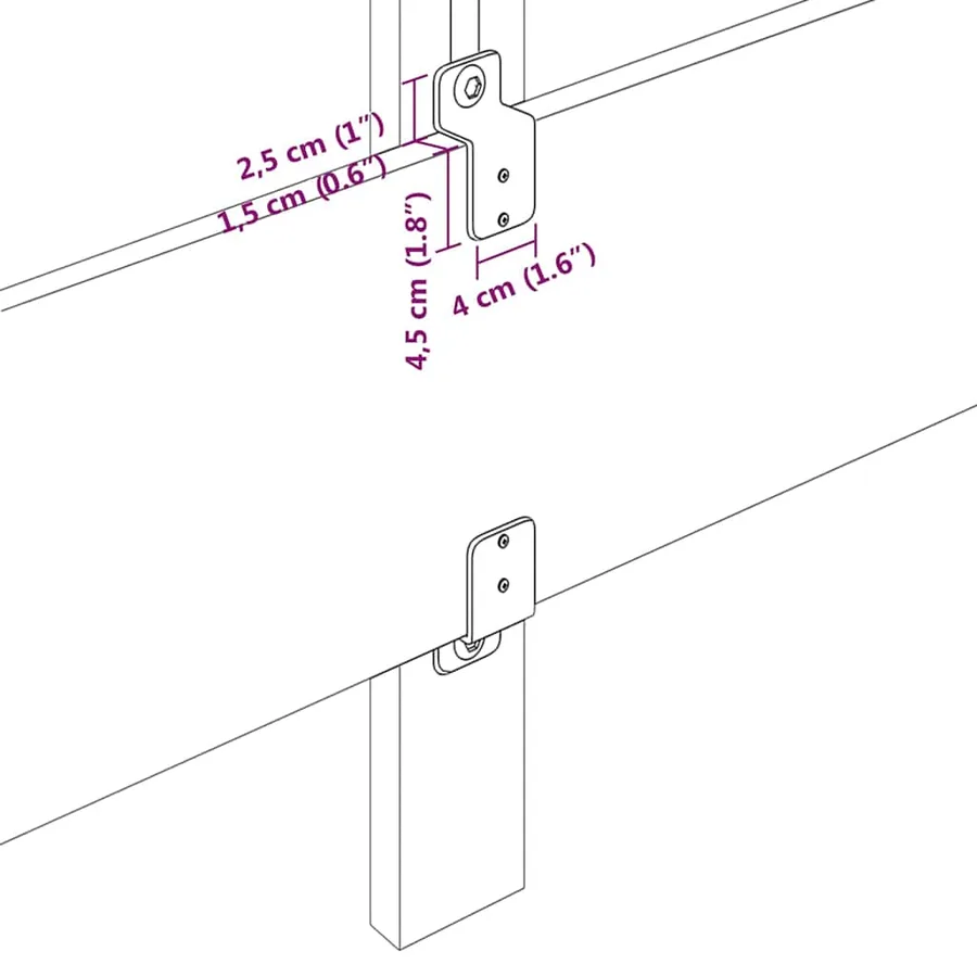 Tête de lit Crème 100 cm tissu - 8