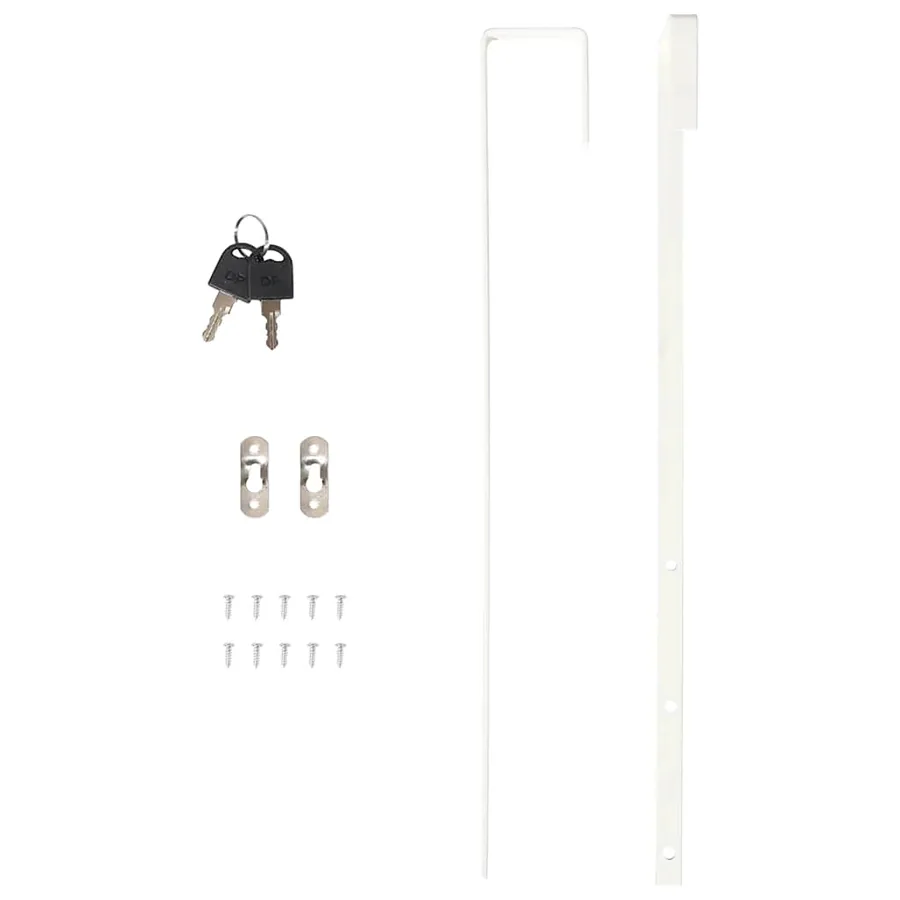 Armoire à bijoux avec miroir et éclairage LED mural blanc - 12