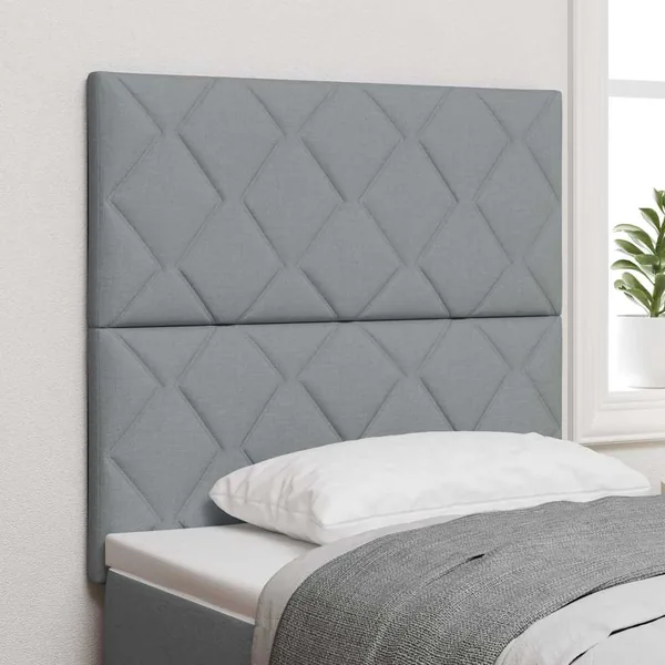 Tête de lit Gris clair 100 cm tissu