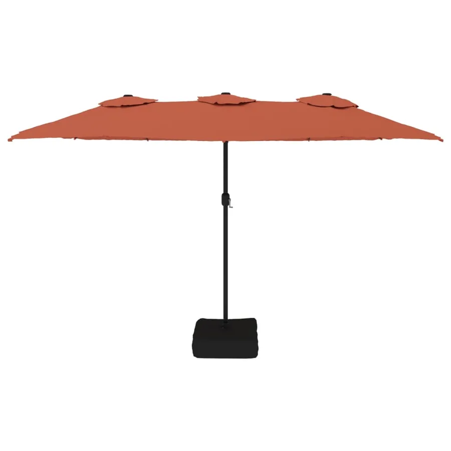 Parasol de jardin à double tête terre cuite 449x265 cm - 3