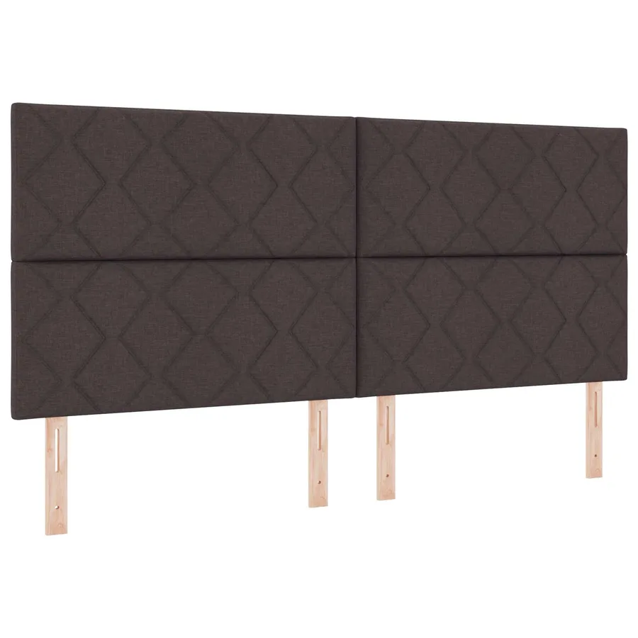 Tête de lit LED Gris clair 200 cm tissu - 2