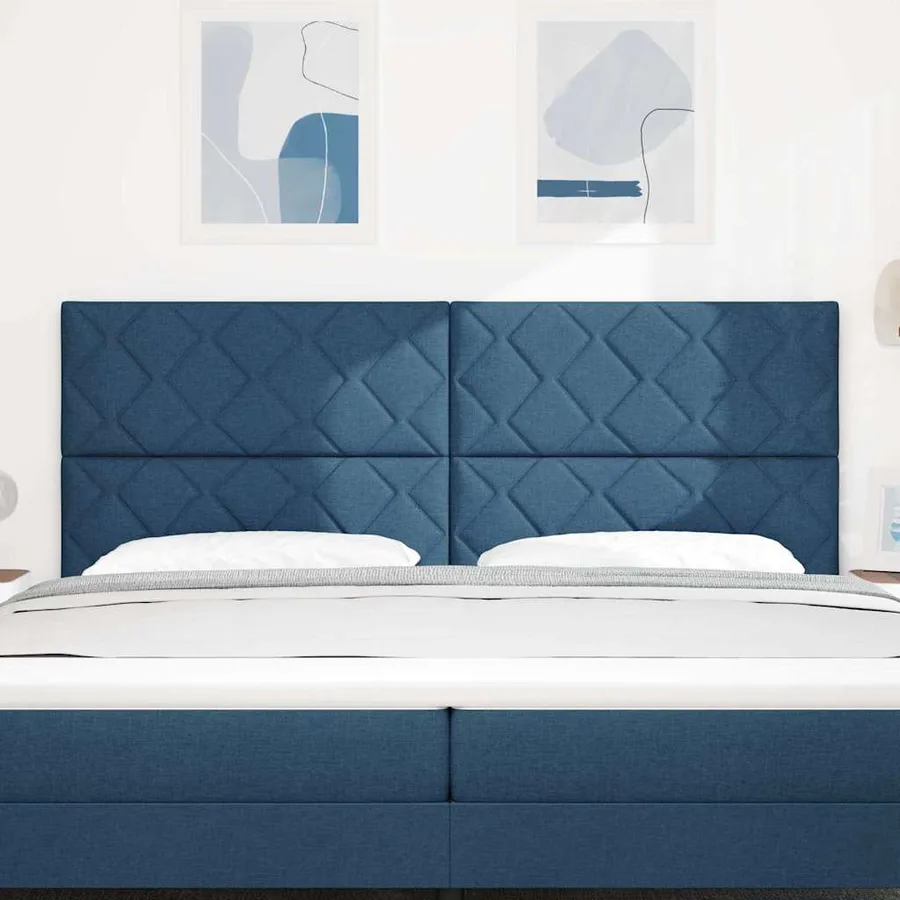 Tête de lit Bleu 200 cm tissu - 3