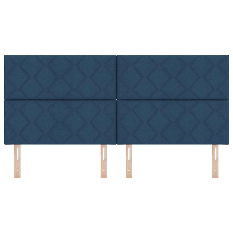 Tête de lit Bleu 200 cm tissu - 4