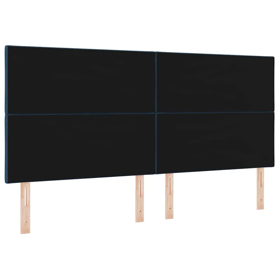 Tête de lit Bleu 200 cm tissu - 6