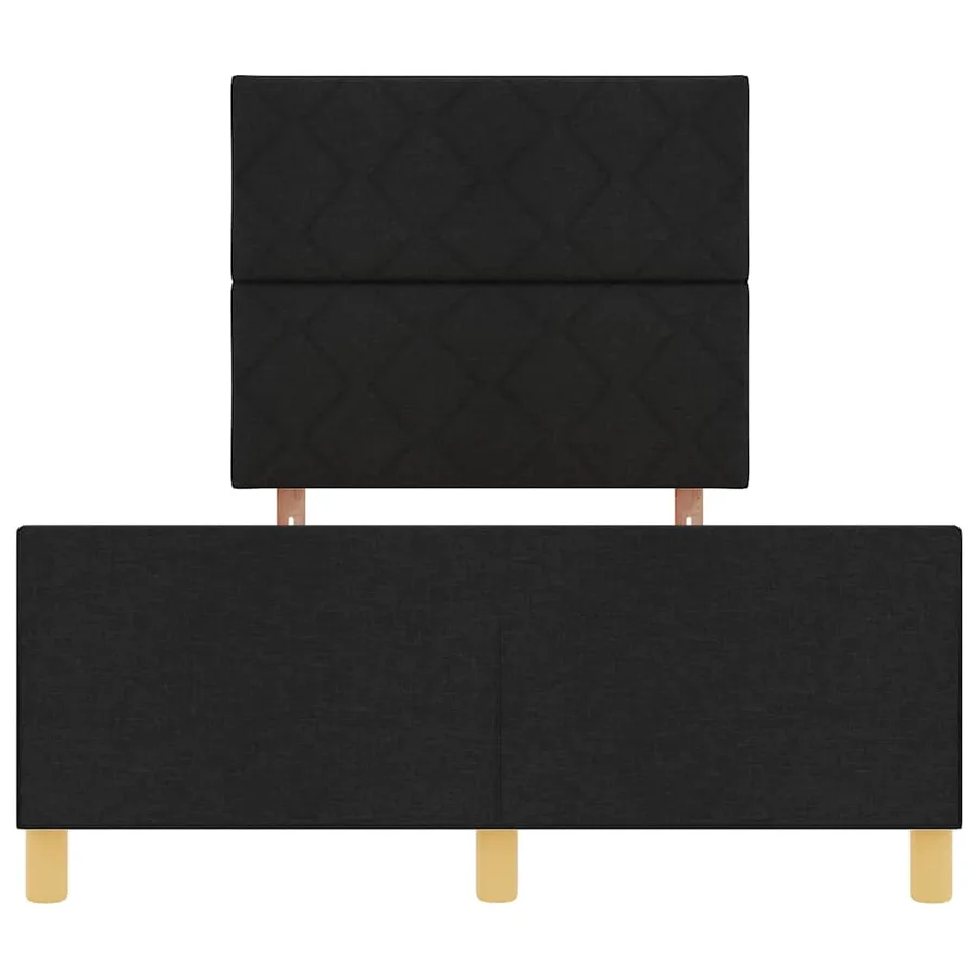 Cadre de lit avec tête de lit Noir 120 x 200 cm tissu - 7