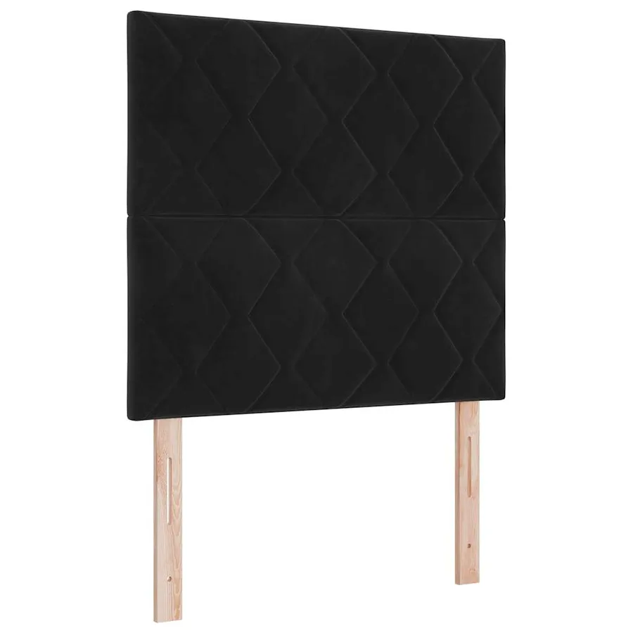 Tête de lit Noir 100 cm Velours - 2
