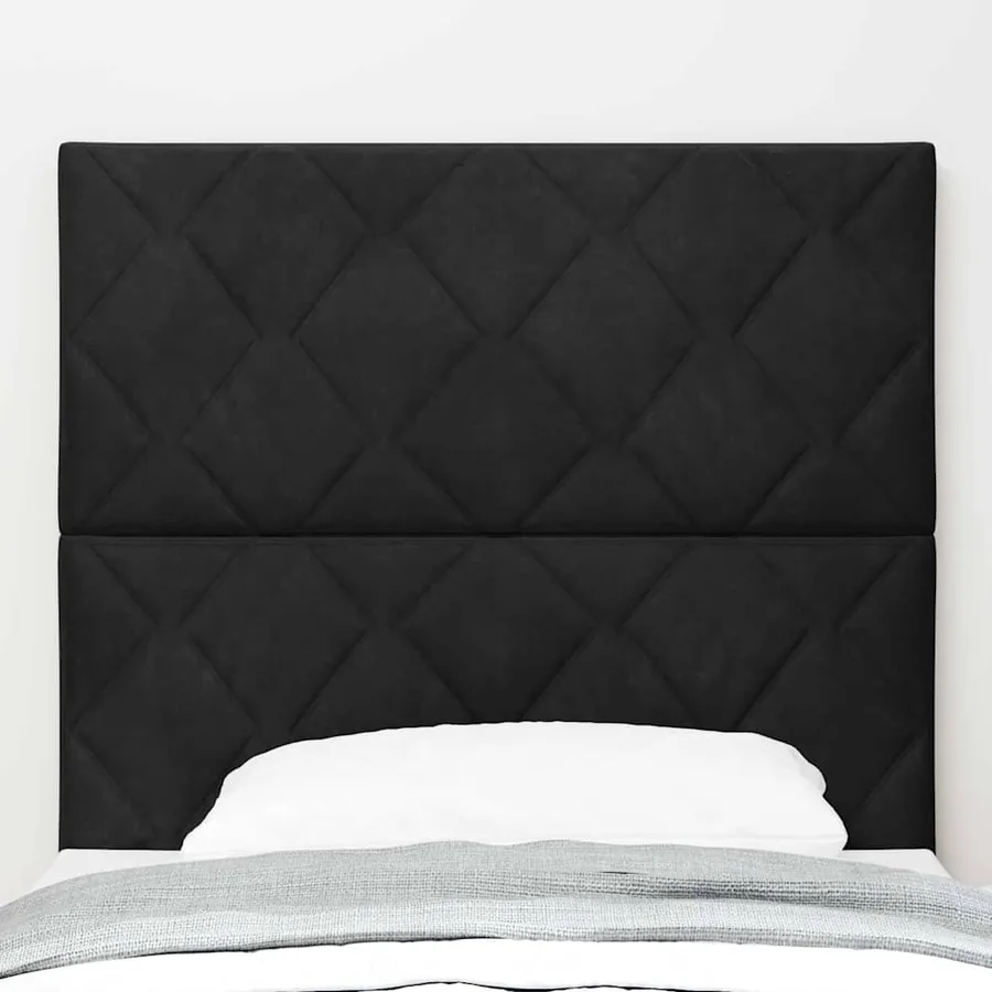 Tête de lit Noir 100 cm Velours - 3