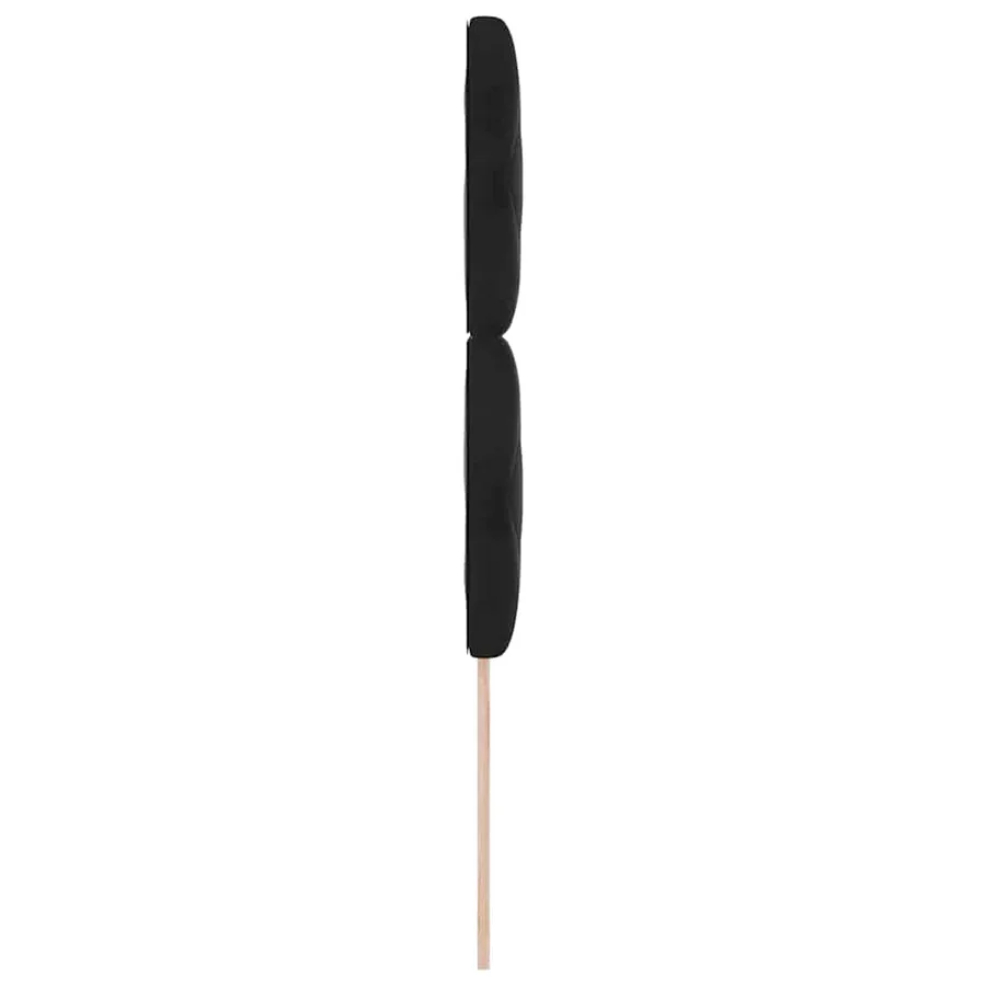 Tête de lit Noir 100 cm Velours - 5