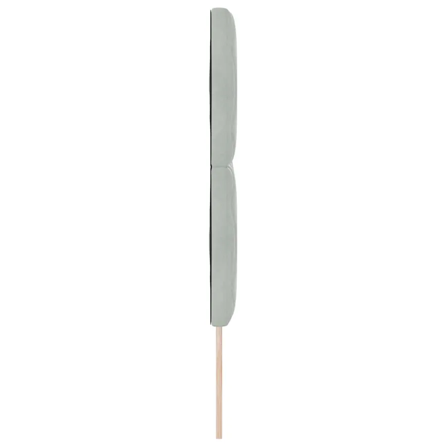 Tête de lit LED Gris clair 144 cm Velours - 6