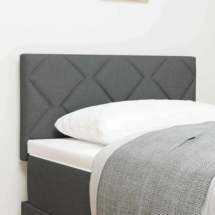 Tête de lit LED Gris 80 cm tissu
