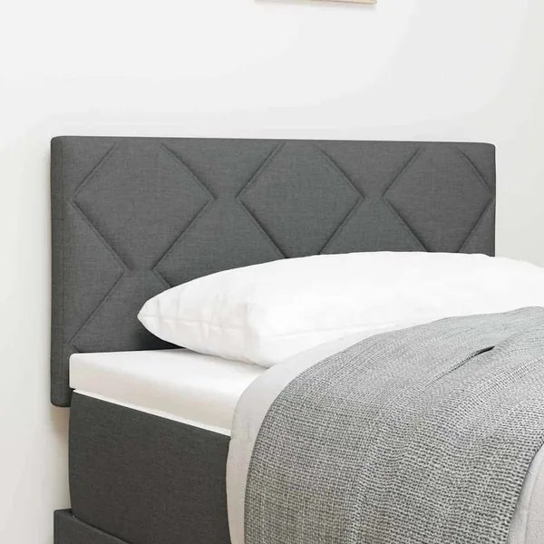 Tête de lit LED Gris 80 cm tissu