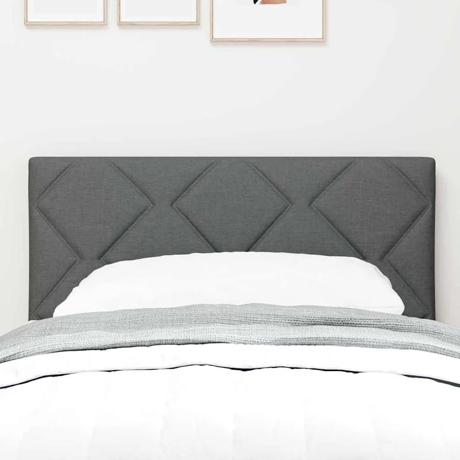 Tête de lit LED Gris 80 cm tissu - 3