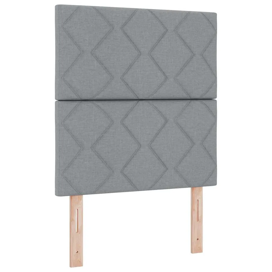 Tête de lit Gris clair 80 cm tissu - 2