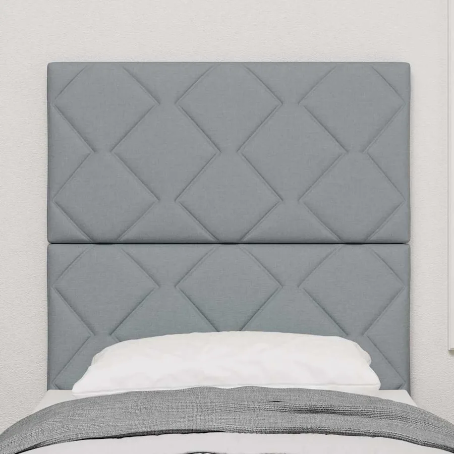 Tête de lit Gris clair 80 cm tissu - 3