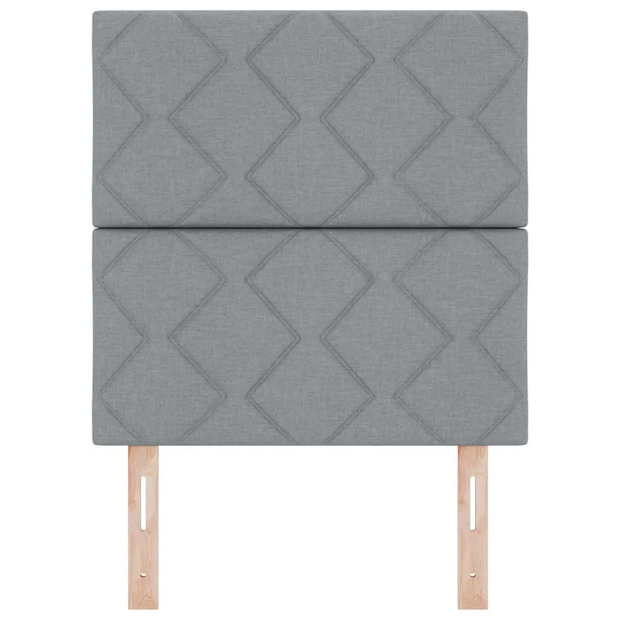 Tête de lit Gris clair 80 cm tissu - 4