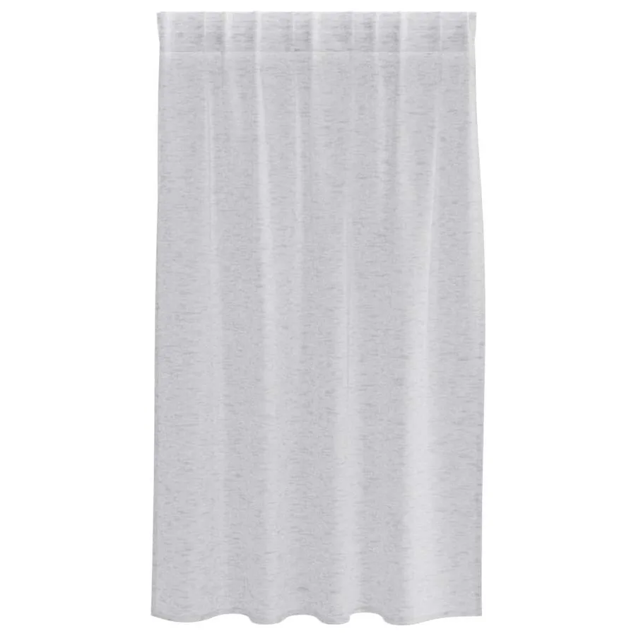 Rideau en Voile 2 pcs Gris clair 140 x 140 cm Polyester - 4