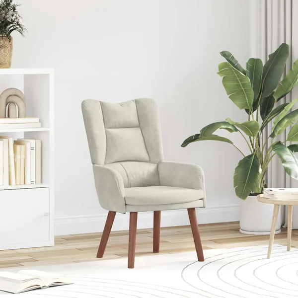 fauteuil Crème 63 x 67 x 94 cm Velours