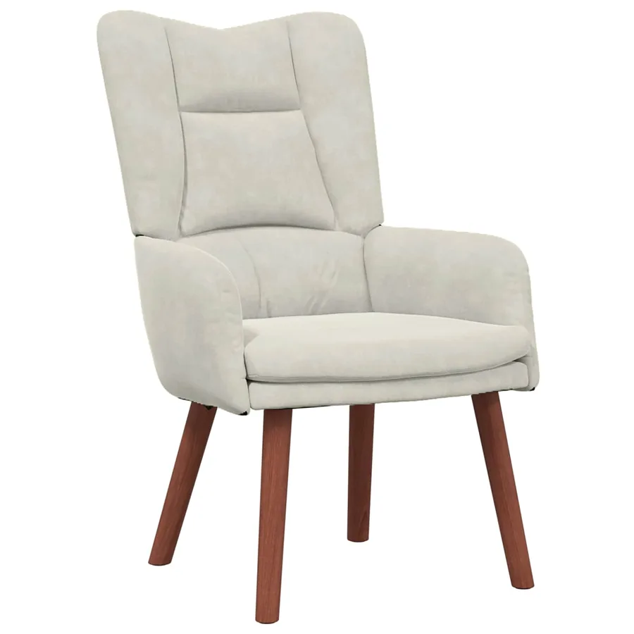 fauteuil Crème 63 x 67 x 94 cm Velours - 2