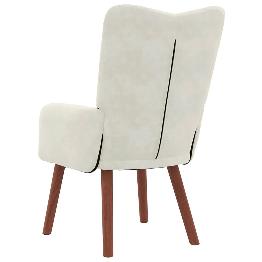 fauteuil Crème 63 x 67 x 94 cm Velours - 6